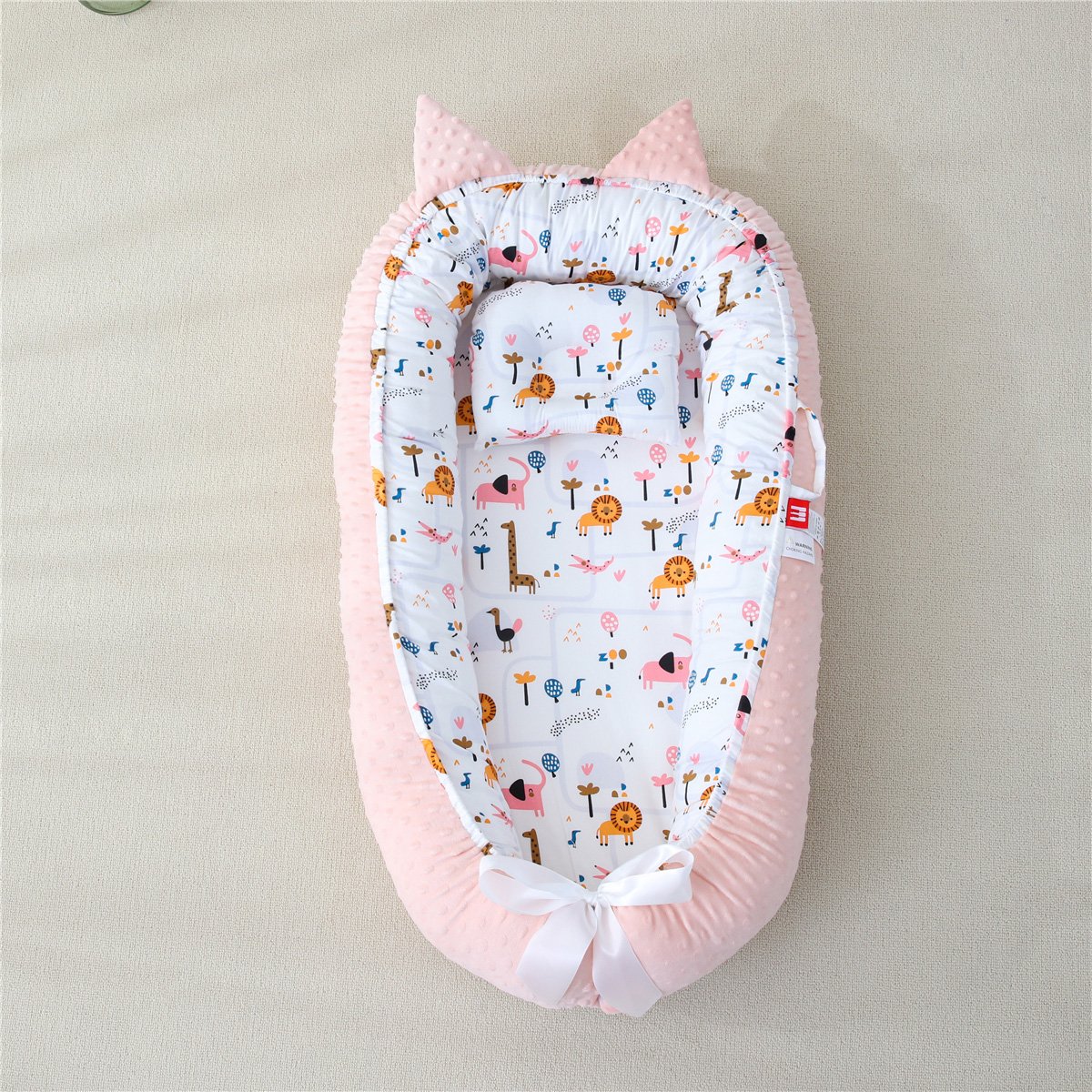 5345 Bρεφική φωλιά με μαξιλάρι Art 5345 53x88 Ροζ Beauty Home - Image 1