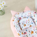 Bρεφική φωλιά με μαξιλάρι Art 5345 53x88 Ροζ   Beauty Home - Image 5