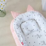 Bρεφική φωλιά με μαξιλάρι Art 5346 53x88 Ροζ   Beauty Home - Image 5