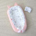 Bρεφική φωλιά με μαξιλάρι Art 5346 53x88 Ροζ   Beauty Home - Image 6