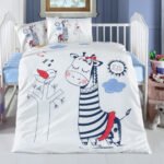 Σετ σεντόνια βρεφικά Art 5618 100x150 Μπλε   Beauty Home