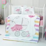 Σετ σεντόνια βρεφικά Art 5621 100x150 Ροζ   Beauty Home