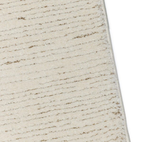 Deluxe 671 λευκό-βανίλια μοκέτα ανάγλυφη με ρίγες -  ΡΟΤΟΝΤΑ  2x2 Colore Colori