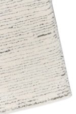 Deluxe 696 λευκή μοκέτα ανάγλυφη με ρίγες - 3x4 Colore Colori