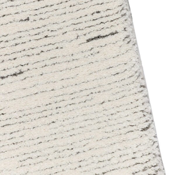 Deluxe 696 λευκή μοκέτα ανάγλυφη με ρίγες -  ΡΟΤΟΝΤΑ  2x2 Colore Colori