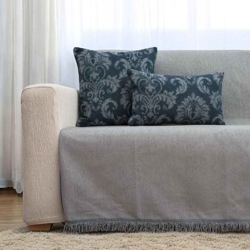 Solo-Γκρι-Ανοιχτόcrop Ριχτάρι Τετραθέσιου 170x340 Cotone | Solo Γκρι - Image 1