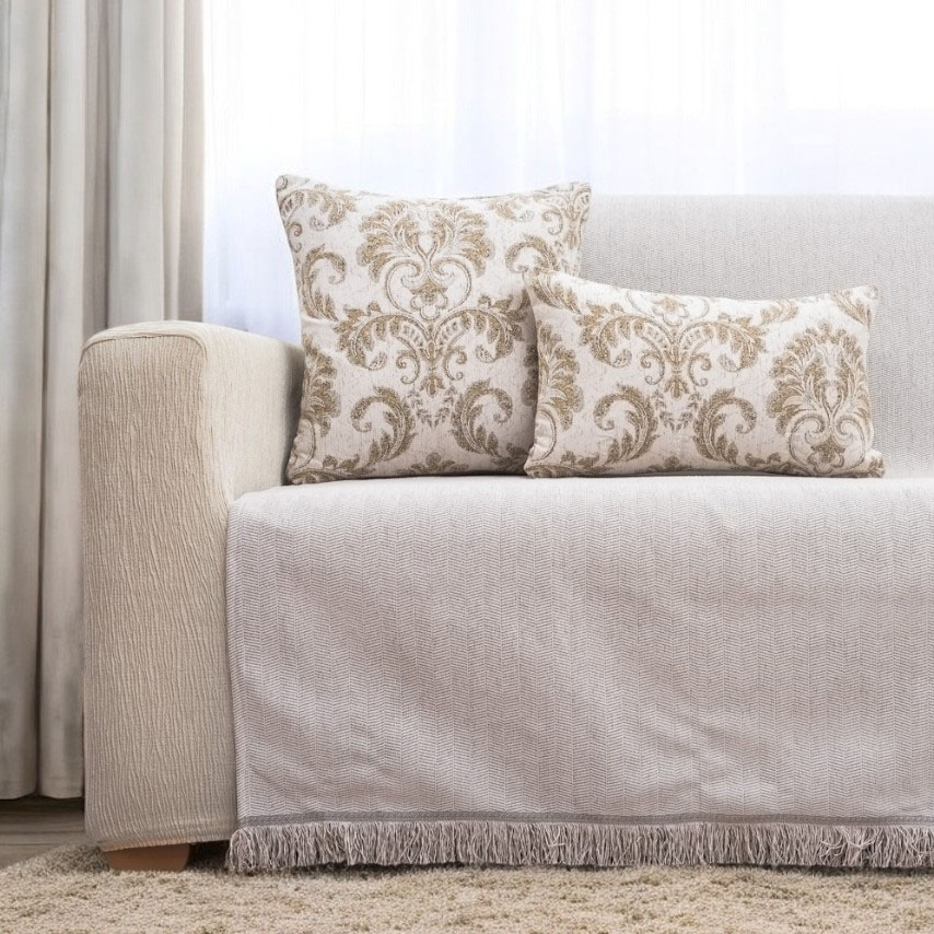 Solo-Εκρούcrop Ριχτάρι Τριθέσιου 170x300 Cotone | Solo Εκρού - Image 1