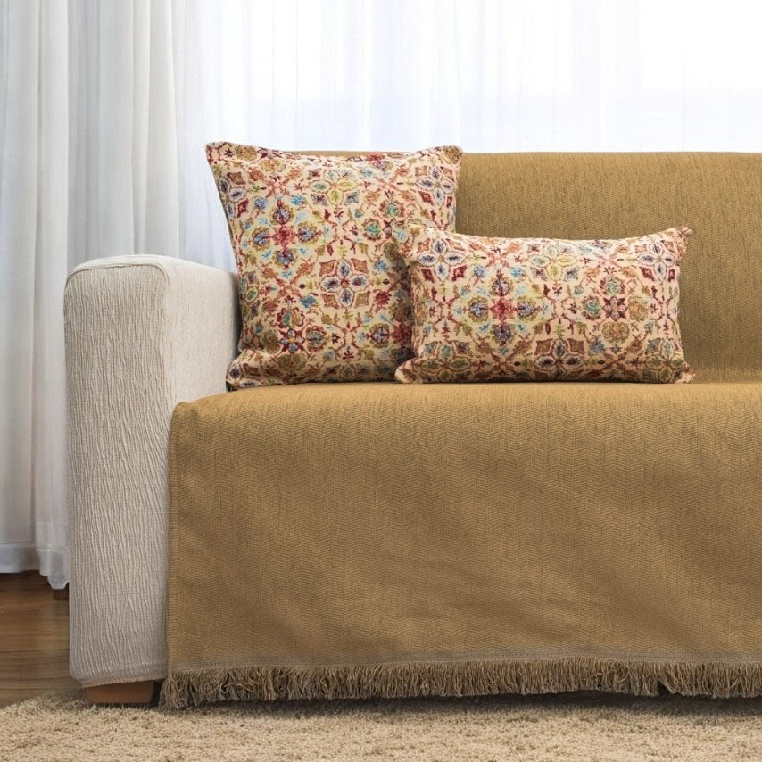 Solo-Χρυσαφίcrop Ριχτάρι Τετραθέσιου 170x340 Cotone | Solo Χρυσαφί - Image 1