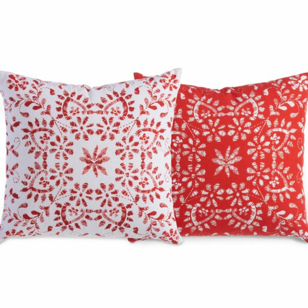 Χριστουγεννιάτικο Μαξιλάρι 40×40 Nef Nef Celebration Red-White