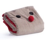 Χριστουγεννιάτικο Διακοσμητικό Ριχτάρι/Κουβέρτα Καναπέ 130×180 Nef Nef Funny Raindeer Beige - Image 3