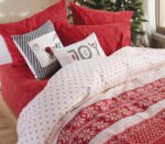 Σετ Παπλωματοθήκη Φανελένια Μονή 160×230 Nef Nef Holy Joly Red - Image 2