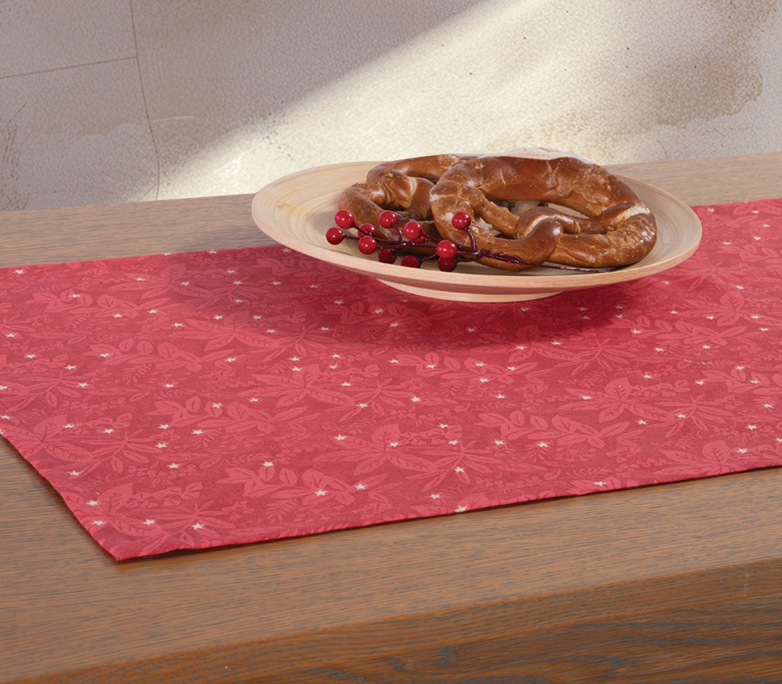 036403-1 Χριστουγεννιάτικο Runner 45×140 Nef Nef Grace Red - Image 1