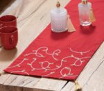 Χριστουγεννιάτικο Runner 33×150 Nef Nef Elegant Christmas Lights Red