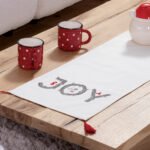 Χριστουγεννιάτικο Runner 33×150 Nef Nef Christmas Is All Around Ecru