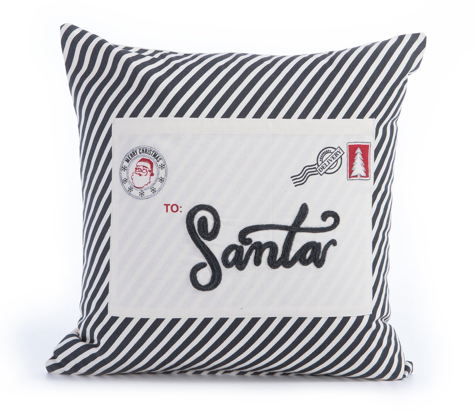 036687-1 Χριστουγεννιάτικο Μαξιλάρι 45×45 Nef Nef Christmas Is All Around Ecru - Image 1