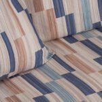 Σετ σεντόνια φανελένια υπέρδιπλα με λάστιχο Candy Art 12633 170x200+32 Μπεζ,Μπλε       Beauty Home - Image 2