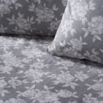 Σετ σεντόνια φανελένια υπέρδιπλα με λάστιχο Merlot Art 12634 170x200+32 Γκρι       Beauty Home - Image 2