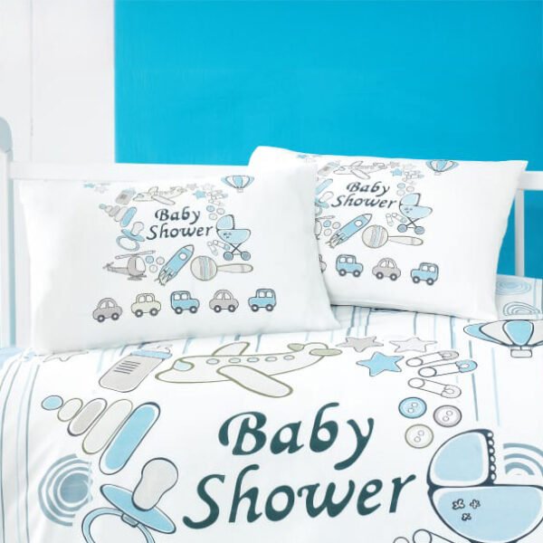 Ζεύγος μαξιλαροθήκες βρεφικές Art 5607 35x45 Γαλάζιο   Beauty Home