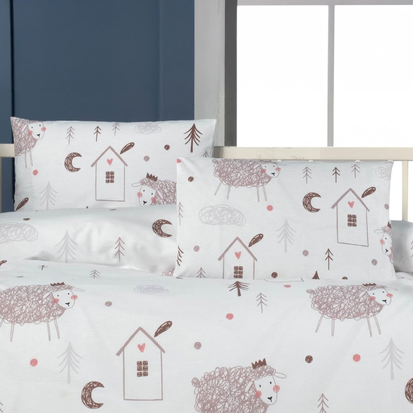 5608_pillowcases Ζεύγος μαξιλαροθήκες βρεφικές Art 5608 35x45 Σάπιο μήλο Beauty Home - Image 1