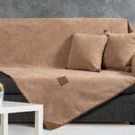 Ριχτάρι Micro velour σετ 2τμχ Art 8241 (180x250+180x300) Μπεζ       Beauty Home