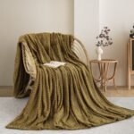 ΚΟΥΒΕΡΤΑ  FLEECE ΗΜΙΔΙΠΛΟ 180X240 ADAM HOME (550) HONEY GOLD (75)