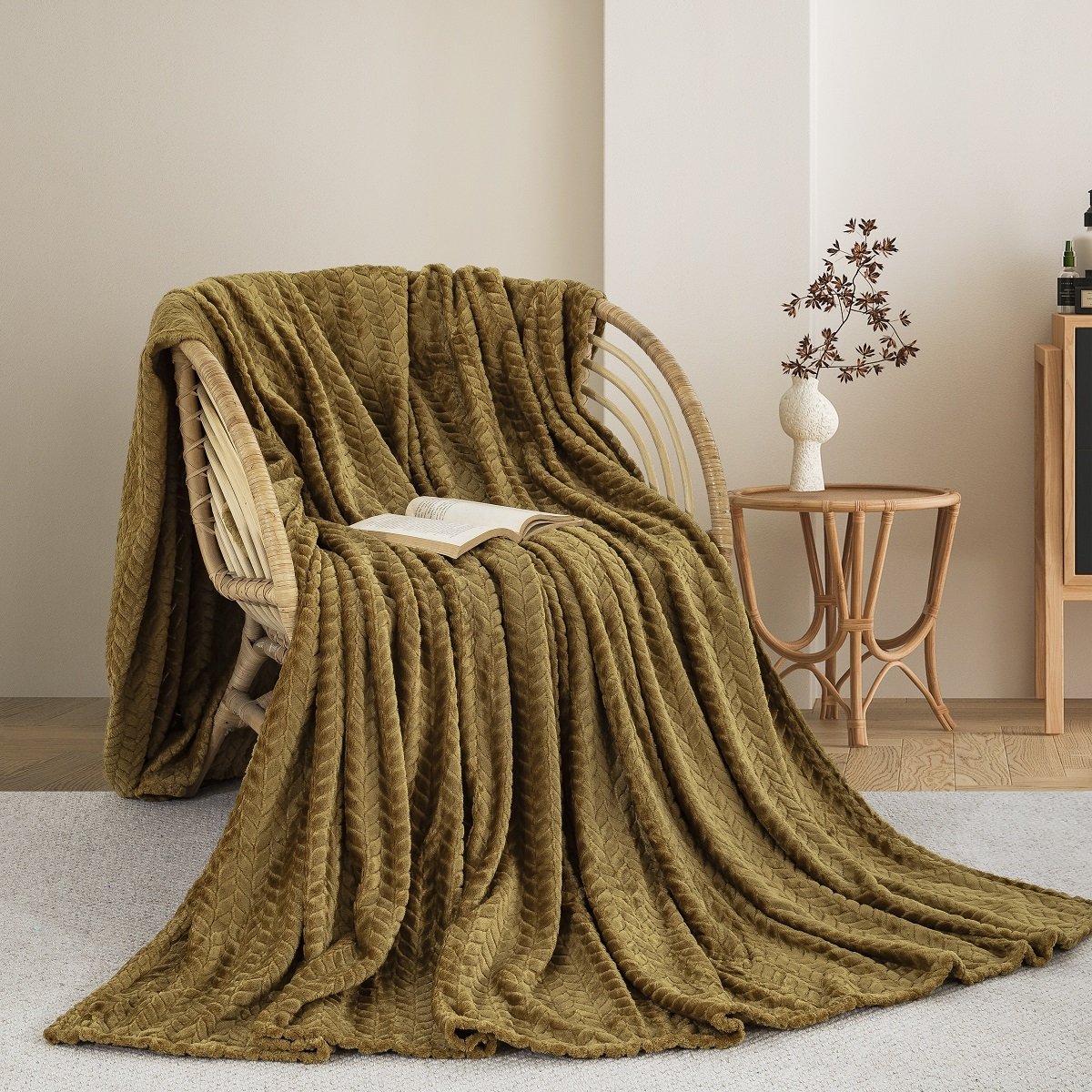 _J2A3826-1200x1200 ΚΟΥΒΕΡΤΑ FLEECE ΥΠΕΡΔΙΠΛΟ 220X240 ADAM HOME (550) HONEY GOLD (75) - Image 1