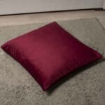 Διακοσμητική μαξιλαροθήκη Βελούδο 70x70 Cotone | Leo Μπορντό