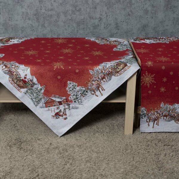 Χριστουγεννιάτικο Σετ καρέ-τραβέρσα Cotone | Villagio