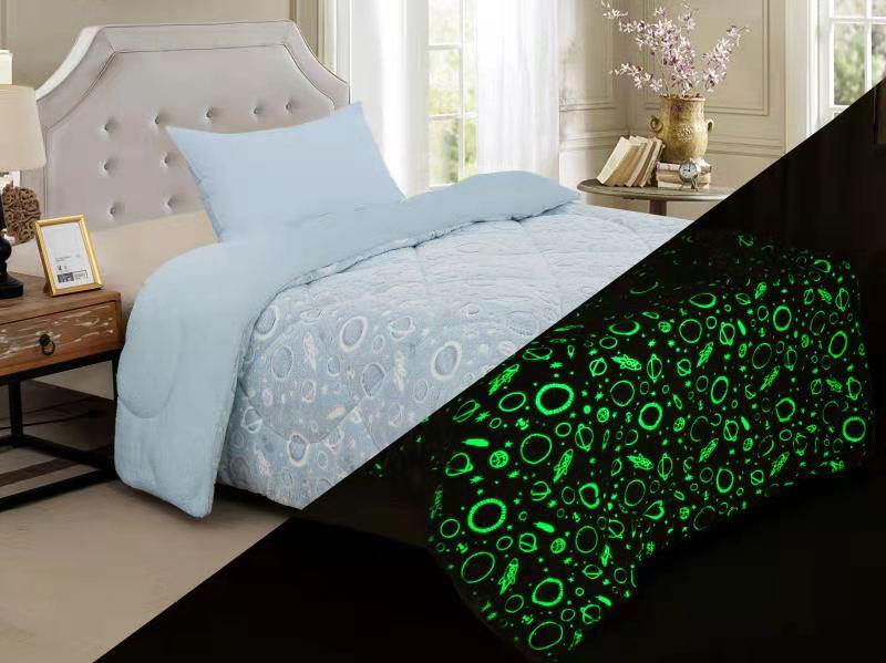 1200000783 Κουβερτοπάπλωμα Ημίδιπλο Φωσφοριζέ 160×220 Lino Universo Ciel - Image 1