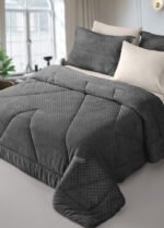 Κουβερτοπάπλωμα Υπέρδιπλο 220×240 Saint Clair Baroque Carbon