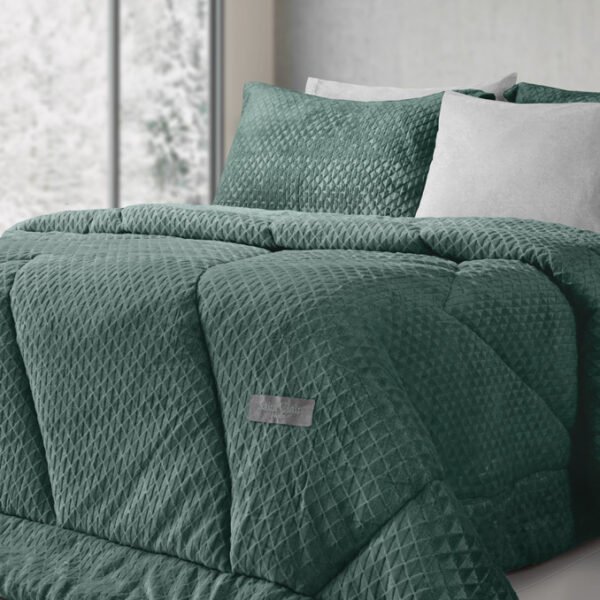 Κουβερτοπάπλωμα Υπέρδιπλο 220×240 Saint Clair Baroque Emerlad