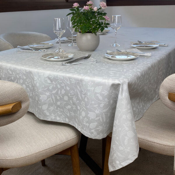 Τραπεζομάντηλο Σετ 13τεμ (140Χ280+12Πετσέτες) Grey Astron Italy