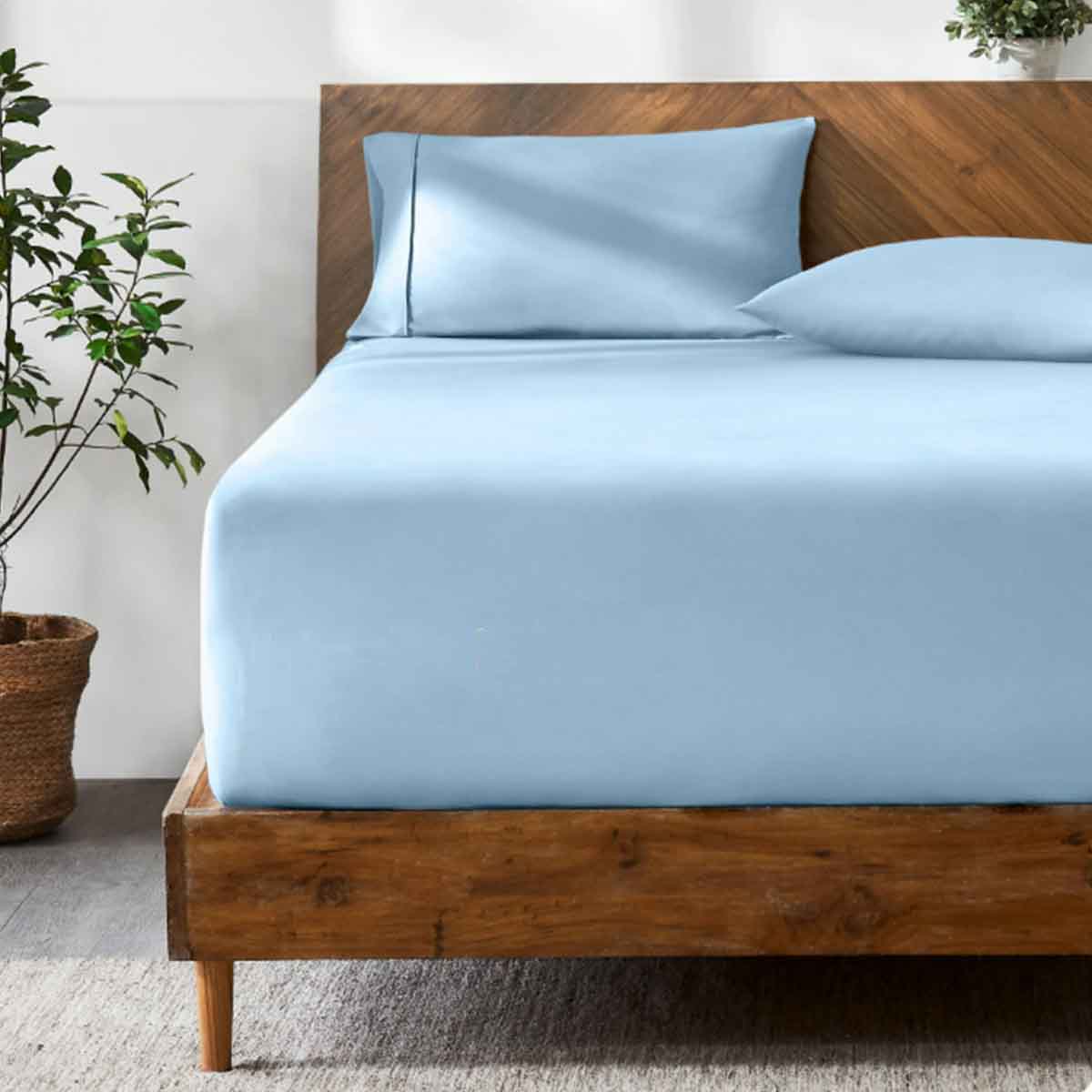 ΛΑΣΤΙΧΟ-BLUE-2 Σεντόνι Με Λάστιχο (160x200+40) Blue Astron Italy - Image 1