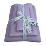 Πετσέτες σετ 3τμχ Light Lilac Astron Italy