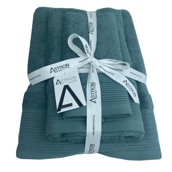 Πετσέτες σετ 3τμχ Green Astron Italy