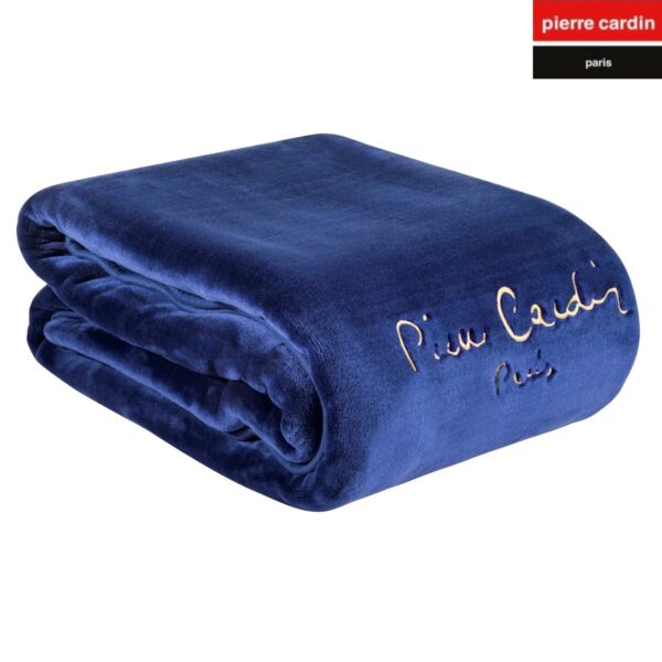 Κουβέρτα Βελουτέ 160×220 Μονή Pierre Cardin Nancy Ster 545 NAVY (9)