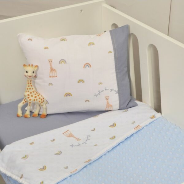 Κουβέρτα Λίκνου Διπλής Όψης Minky Des. 501 Sophie La Girafe