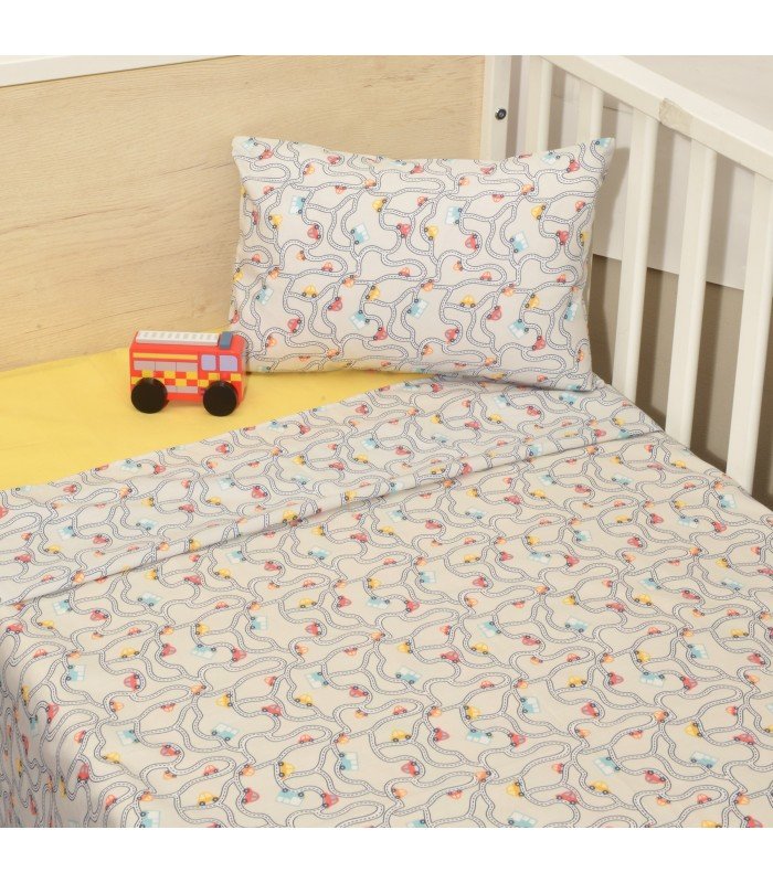 oliver-baby-100-3-110x160- Σεντόνια Κούνιας 3 τεμ. 110x160cm 100% Βαμβάκι Design 214 Oliver Baby - Image 1