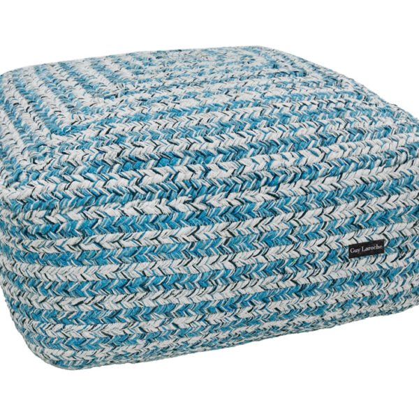 Πουφ Σκαμπό 50x50x25 Guy Laroche Tonical Blue Boho
