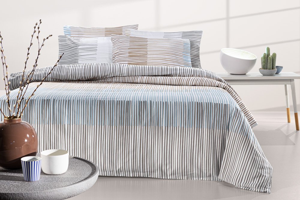 1110092125041 Σετ Σεντόνια King Size 270×265 Guy Laroche Lorenzo Mocca - Image 1