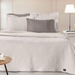 Κάλυμμα Κρεβατιού Υπέρδιπλο 245×260 Guy Laroche Bello Ivory
