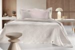 Κάλυμμα Κρεβατιού Ημίδιπλο 180×260 Guy Laroche Lupo Beige-White
