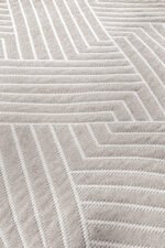 Κάλυμμα Κρεβατιού Ημίδιπλο 180×260 Guy Laroche Lupo Beige-White - Image 4