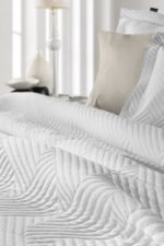 Κάλυμμα Κρεβατιού Ημίδιπλο 180×260 Guy Laroche Lupo White - Image 2