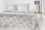 Κάλυμμα Κρεβατιού King Size 260×250 Guy Laroche Blossom Smoke