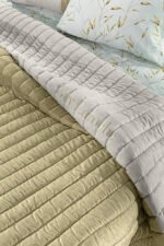 Κουβερλί Υπέρδιπλο 220×240 Guy Laroche Fleria Olive - Image 4