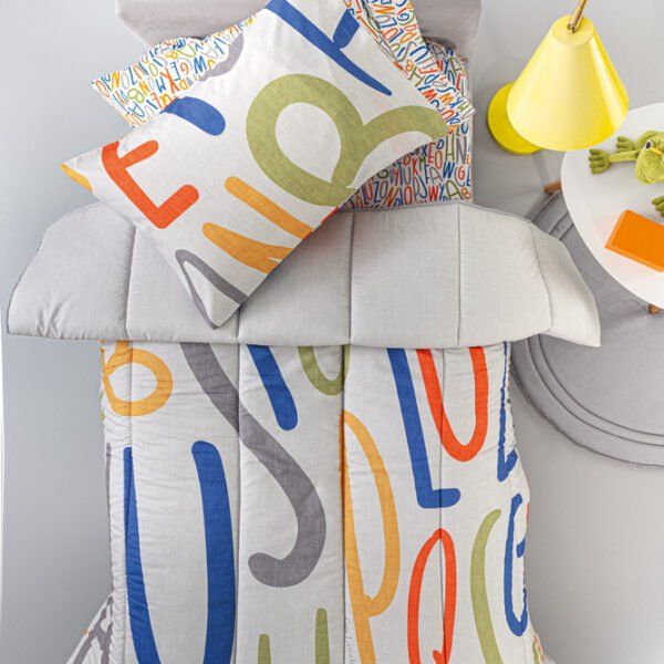 Κουβερλί Μονό 160×230 Guy Laroche Letters Multi Suede Kids