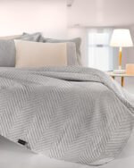 Σετ Κουβερλί 2 Τεμαχίων Ημίδιπλο 180×240 Guy Laroche Hamptons Grey - Image 2