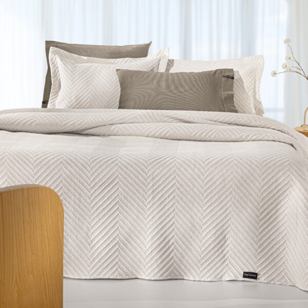 Σετ Κουβερλί 2 Τεμαχίων Υπέρδιπλο 220×240 Guy Laroche Hamptons Natural