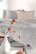 Σετ Κουβερλί 2 Τεμαχίων Υπέρδιπλο 220×240 Guy Laroche Hamptons Grey - Image 3